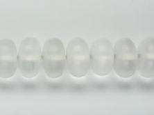 Bergkristall matt A+ Button 4x10 mm