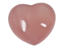Herz Rosenquarz 15x30x30 mm
